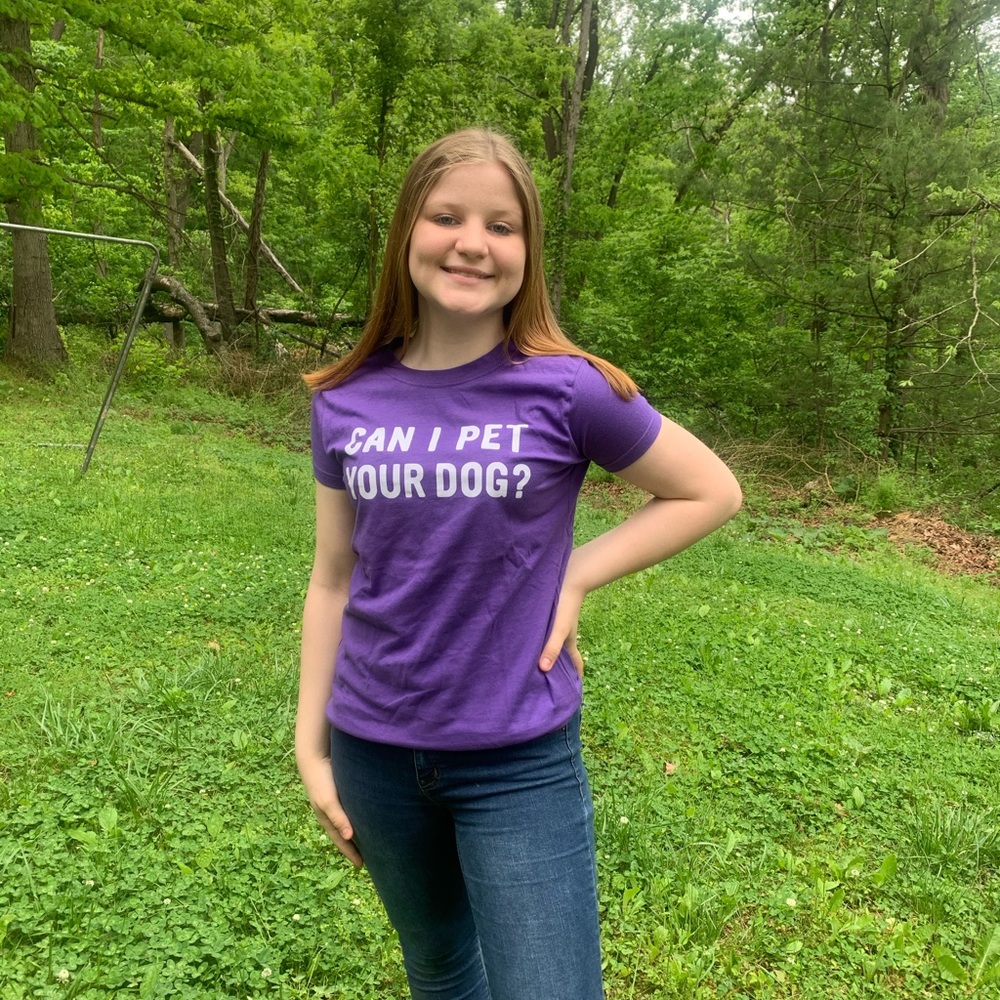 Purple t-shirt